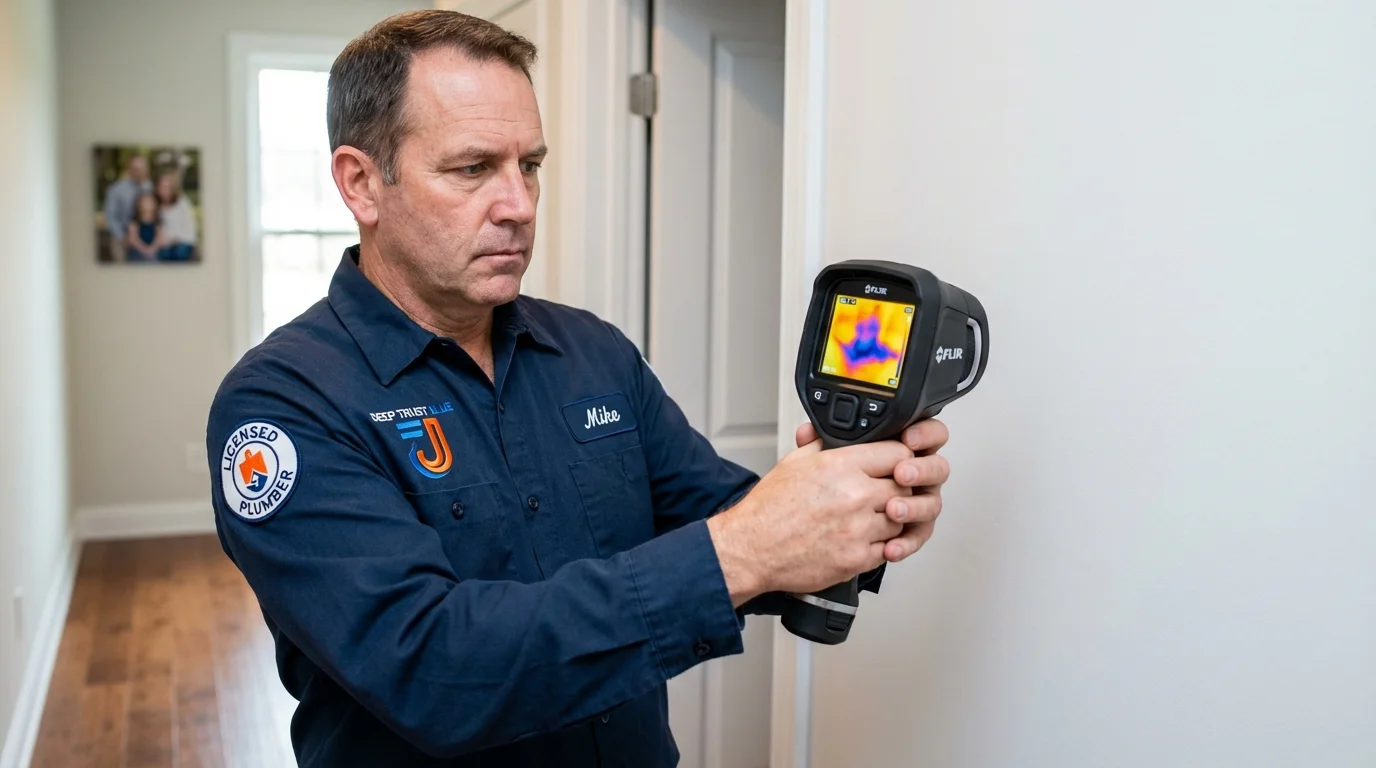 Thermal imaging leak detection by Johns Plumbing LLC in Saint Peters